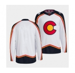 Men's Colorado Avalanche Blank White 2022-23 Reverse Retro Stitched Jersey