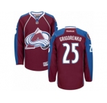 Men's Reebok Colorado Avalanche #25 Mikhail Grigorenko Authentic Burgundy Red Home NHL Jersey