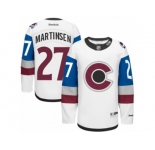 Men's Reebok Colorado Avalanche #27 Andreas Martinsen Authentic White 2016 Stadium Series NHL Jersey