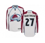 Men's Reebok Colorado Avalanche #27 Andreas Martinsen Authentic White Away NHL Jersey