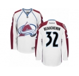 Men's Reebok Colorado Avalanche #32 Francois Beauchemin Authentic White Away NHL Jersey