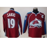 nhl colorado avalanche #19 sakic c patch (red blue)
