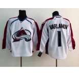 nhl jerseys colorado avalanche #1 varlamov white