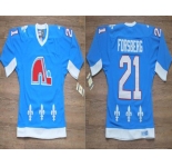 nhl jerseys colorado avalanche #21 forsberg lt.blue ccm