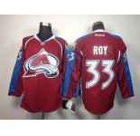 nhl jerseys colorado avalanche #33 roy red-blue