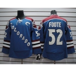 nhl jerseys colorado avalanche #52 foote blue