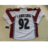 nhl jerseys colorado avalanche #92 landeskog white