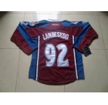 nhl jerseys colorado avalanche #92 landeskog(red blue)