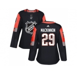 Women Adidas Colorado Avalanche #29 Nathan MacKinnon Black 2018 All-Star Central Division Authentic Stitched NHL Jersey