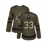 Women Adidas Colorado Avalanche #33 Patrick Roy Green Salute to Service Stitched NHL Jersey