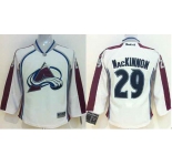 youth nhl jerseys colorado avalanche #29 mackinnon white