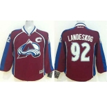 youth nhl jerseys colorado avalanche #92 landeskog red