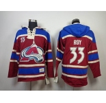 nhl colorado avalanche #33 roy red [pullover hooded sweatshirt]