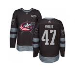 Adidas Columbus Blue Jackets #47 Dalton Prout Black 1917-2017 100th Anniversary Stitched NHL Jersey