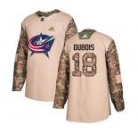 Blue Jackets #18 Pierre-Luc Dubois Camo 2017 Veterans Day Stitched Hockey Jersey
