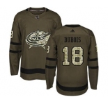 Blue Jackets #18 Pierre-Luc Dubois Green Salute to Service Stitched Hockey Jersey