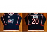 Columbus Blue Jackets #20 Brandon Saad Navy Blue Home Stitched NHL Jersey