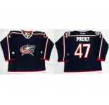 Columbus Blue Jackets #47 Dalton Prout Navy Blue Home Stitched NHL Jersey