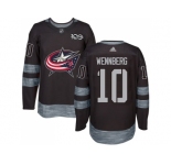 Men Adidas Columbus Blue Jackets #10 Alexander Wennberg Black 1917-2017 100th Anniversary Stitched NHL Jersey