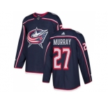 Men Adidas Columbus Blue Jackets #27 Ryan Murray Navy Blue Home Authentic Stitched NHL Jersey