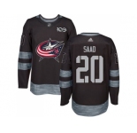 Men Columbus Blue Jackets #20 Brandon Saad Black 1917-2017 100th Anniversary Stitched NHL Jersey