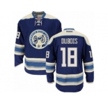 Men Reebok Columbus Blue Jackets #18 Pierre-Luc Dubois Authentic Navy Blue Third NHL Jersey
