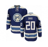 Men Reebok Columbus Blue Jackets #20 Brandon Saad Authentic Navy Blue Third NHL Jersey