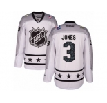 Men Reebok Columbus Blue Jackets #3 Seth Jones Authentic White Metropolitan Division 2017 All-Star NHL Jersey