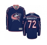 Men Reebok Columbus Blue Jackets #72 Sergei Bobrovsky Premier Navy Blue Home NHL Jersey