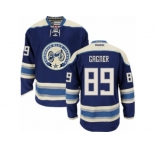Men Reebok Columbus Blue Jackets #89 Sam Gagner Authentic Navy Blue Third NHL Jersey