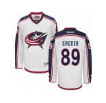 Men Reebok Columbus Blue Jackets #89 Sam Gagner Authentic White Away NHL Jersey