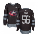 Men's Blue Jackets #56 Marko Dano Black 1917-2017 100th Anniversary Stitched Hockey Jersey