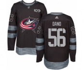 Men's Blue Jackets #56 Marko Dano Black 1917-2017 100th Anniversary Stitched Hockey Jersey