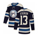 Men's Columbus Blue Jackets #13 Cam Atkinson Navy Alternate Stitched Hockey Jersey
