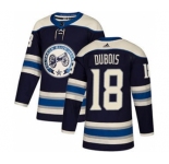 Men's Columbus Blue Jackets #18 Pierre-Luc Dubois Navy Alternate Stitched Hockey Jersey