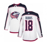 Men's Columbus Blue Jackets #18 Pierre-Luc Dubois White Road Stitched Hockey Jersey