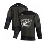 Men's Columbus Blue Jackets 2019 Veterans Day Authentic Practice Hockey Jersey Camo