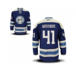 Men's Columbus Blue Jackets #41 Alexander Wennberg Navy Blue Alternate Stitched NHL Jersey