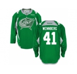 Men's Columbus Blue Jackets #41 Alexander Wennberg St. Patrick's Day Practice NHL Jersey