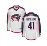 Men's Columbus Blue Jackets #41 Alexander Wennberg White Away NHL Jersey