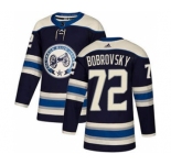 Men's Columbus Blue Jackets #72 Sergei Bobrovsky Navy Alternate Stitched Hockey Jersey