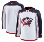 Men's Columbus Blue Jackets Blank White 2024-25 Away Stitched Hockey Jersey