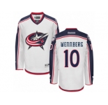 Men's Reebok Columbus Blue Jackets #10 Alexander Wennberg Authentic White Away NHL Jersey