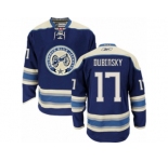 Men's Reebok Columbus Blue Jackets #17 Brandon Dubinsky Premier Navy Blue Third NHL Jersey