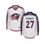 Men's Reebok Columbus Blue Jackets #27 Ryan Murray Authentic White Away NHL Jersey