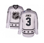 Men's Reebok Columbus Blue Jackets #3 Seth Jones Authentic White Metropolitan Division 2017 All-Star NHL Jersey