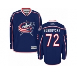 Men's Reebok Columbus Blue Jackets #72 Sergei Bobrovsky Premier Navy Blue Home NHL Jersey