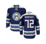 Men's Reebok Columbus Blue Jackets #72 Sergei Bobrovsky Premier Navy Blue Third NHL Jersey