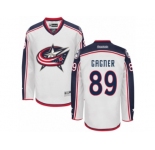 Men's Reebok Columbus Blue Jackets #89 Sam Gagner Authentic White Away NHL Jersey