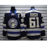 nhl columbus blue jackets #61 nash blue(stripe)